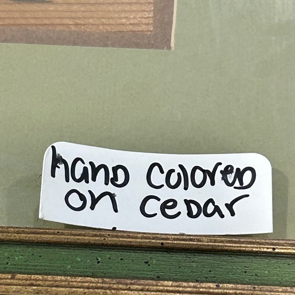 Duck Hand Colored On Cedar Picture - Picture 3 of 5